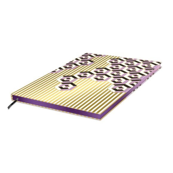 NEW! Jonathan Adler Versailles A5 Journal Geometric‎ Gold Stickers! - Picture 4 of 4